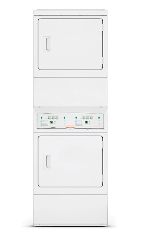 Used Speed Queen Double Stack 220v Electric Dryer (2 Dryers)
