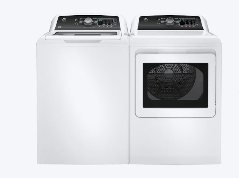 Used GE 4.5 Cubic Ft Top Load Washer with agitator and 7.4 Cubic Ft Electric Dryer Set